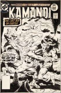 Rich Buckler and Jack Abel Kamandi, the Last Boy on Earth #51 Cover Original Art (DC, 1977). Ok, so maybe - | Heritage
