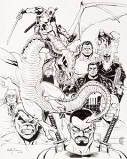 Reilly Brown Deadpool: Dracula‘s Gauntlet #6 Cover Original Art (Marvel, 2014)....