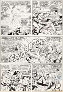 Jack Kirby and Joe Sinnott Fantastic Four Annual #4 Story Page 18 Original Art (Marvel, 1966).... | Heritage
