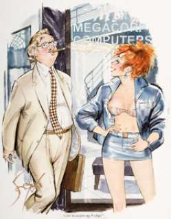  - Doug Sneyd Playboy Magazine Original Cartoon (Playboy Enterprises, c. 1980s)...