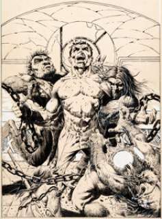  - Tim Conrad Marvel Premiere Unpublished Cover Original Art (Marvel, c. 1976)....