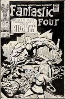  - Jack Kirby and Joe Sinnott Fantastic Four #70 Cover Original Art (Marvel, 1968)....