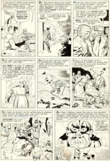  - Jack Kirby and Chic Stone Fantastic Four Annual #2 Story Page 10 Doctor Doom Original Art (Marvel, 1964)....