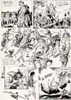  - Reed Crandall Blazing Combat #2 Story Page 5 "Saratoga" Original Art (Warren Publ., 1966)....