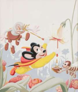  - St. John Artist Paul Terry‘s Mighty Mouse Comics #61 Cover Painting Original Art (St. John, 1955)....