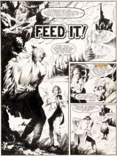 Bernie Wrightson Web of Horror #3 Complete Large-Scale 6-Page Story "Feed It!" (Major Magazines, 1970).... (Total: 6 Original Art) | Heritage