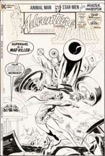 Bob Oksner Adventure Comics #420 Cover Supergirl Original Art (DC, 1972)....