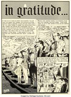 Wally Wood Shock SuspenStories #11 Complete 7-Page Story "in gratitude..." Original Art (EC, 1953).... (Total: 7 Original Art) | Heritage