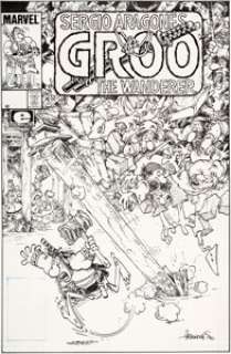 Sergio Aragonés Groo the Wanderer #29 Cover Original Art (Marvel/Epic, 1987)....
