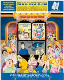 Al Jaffee MAD #521 Unpublished Inside Back Cover Fold-In Illustration Painting Original Art (EC, 2013).  -