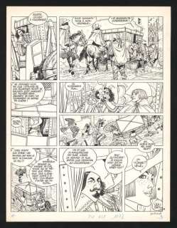 André Juillard - Planche originale n°2 - Le charnier des innocents - Masquerouge