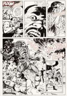 Ron Randall and Chris Warner Predator #4 Story Page 18 Original Art (Dark Horse, 1990). The Predator is back -