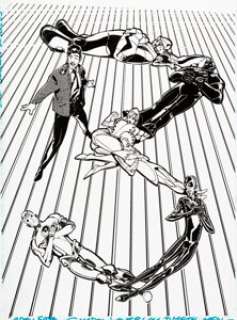Duncan Rouleau Metal Men #3 Cover Original Art (DC, 2007). From the eight-issue "New 52" -