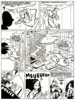 Chaland, Yves | ADOLPHUS CLAAR Rarissime planche originale à l’encre de chine | Cornette de St Cyr