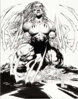 Marc Silvestri and Joe Weems - Cyberforce #2 Alternate Cover Original Art (Image, 2006).