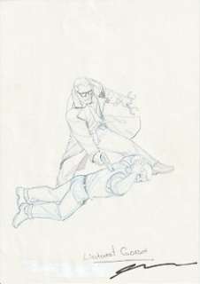 Ariel Olivetti - Batman - Preliminary Original Art - Lieutenant James Gordon - Ariel Olivetti - Page volante - Exemplaire unique - (2013/2013)