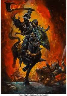 Simon Bisley - Death Dealer Painting Original Art (c. 2000s)....