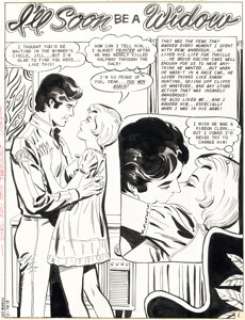 Nicholas, Charles - Charles Nicholas and Vince Alascia Secret Romance #44 Story Page 1 Original Art (Charlton, 1979)....