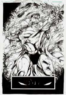 Andy Lanning, Matthew Clark - superman / batman #32 p 6 splash (2006)