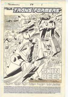 Transformers #59 Pg 1 Jose Delbo Grimlock Splash Page