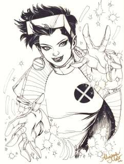 Adriana Melo - jubilee from the x-men commission - signed