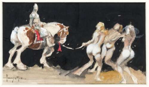 Frazetta, Frank | Frank Frazetta - Preliminary Illustration Original Art (undated).... | Heritage