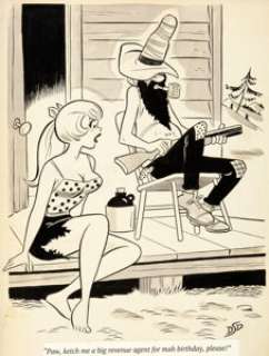 Decarlo, Dan | Dan DeCarlo Romp March-1962 Single Panel Gag Cartoon Illustration Original Art (Humorama, 1962).... | Heritage