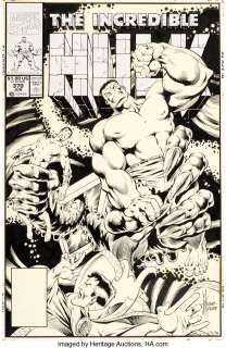 Keown, Dale - Dale Keown and Bob McLeod The Incredible Hulk #370 Cover Original Art (Marvel, 1990)....