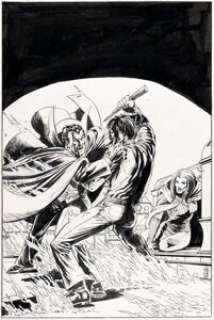 Starlin, Jim | Jim Starlin and Klaus Janson Tomb of Dracula #21 Unpublished Cover Original Art (Marvel, 1974).... | Heritage