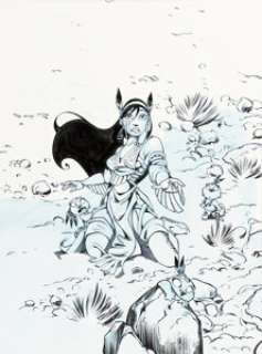 Nicolas Keramidas Luuna, Dans les traces d‘Oh-Mah-Ah #3 Cover Original Art (Soleil, 2010)....