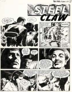 Jesus Blasco The Steel Claw TItle Page 1 Original Art (Valiant, 1971). ...