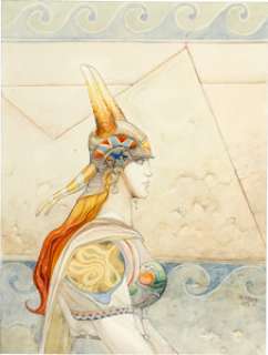 Giraud (Moebius), Jean | Jean Giraud (Moebius) Athena - Greek Myths Illustration Original Art (Moebius/Stardom, 2005).... | Heritage