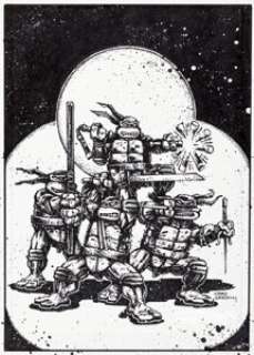 Illustration Original Art (2014). - Kevin Eastman [Peter Laird lightboxed] - Teenage Mutant Ninja Turtles ...