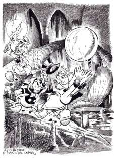 Valerio Held | Topolino 2823 - "Zio Paperone e l’isola del domani" - Original Inked Artwork by Valerio Held - (2009) | Catawiki