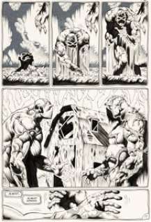 Shawn McManus - The Saga of Swamp Thing #28 Story Page 17 Original Art (DC, 1984).