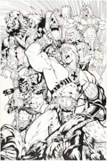 Kevin Sharpe and Rick Ketcham - Masters of the Universe #2 Back Cover Original Art (Image, 2002).