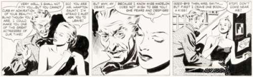 Alex Raymond Rip Kirby Consecutive Daily Comic Strip Original Art Group of 4 (King Features Syndicate, 1949). (Total: 4 Original Art)