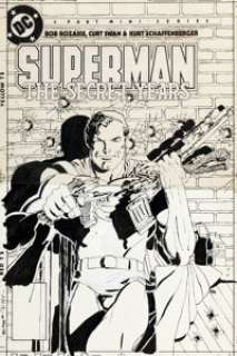 Frank Miller Superman: The Secret Years #2 Cover Original Art (DC, 1985). | Heritage