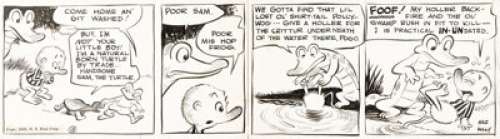 Walt Kelly Pogo Tryout #13 Daily Comic Strip Original Art (NY Post Corp., 1948).