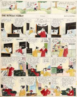 Harry Tuthill The Bungle Family Sunday Comic Strip Original Art dated 5-12-29 (H.J. Tuthill, 1929).