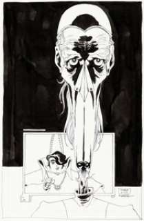 Tim Sale Grendel: God and the Devil #0 Cover Original Art (Dark Horse, 2003).