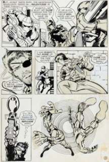 Barry Smith and Sid Greene Nick Fury, Agent of SHIELD #12 Story Page 3 Original Art (Marvel, 1969).