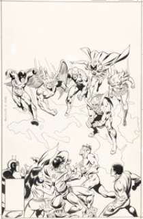 Rich Buckler and Jack Abel Teen Titans #50 Cover Original Art (DC, 1977).