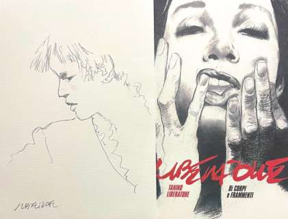 Liberatore, Tanino | Liberatore, Tanino - Dessin original + portfolio - Di Corpi e framenti - (2023) | Catawiki