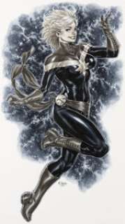 Mark Brooks Captain Marvel #1 Variant Cover Original Art (Marvel, 2019).