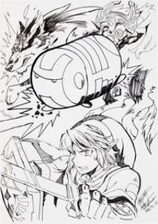 Mitsuhiro Arita, Akira Himekawa, Rafa Sandoval, and Sasaki Junko Original Art (2016) Tokyo Art Expo.