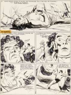 Raymond Poïvet Les Pionniers de l‘Espérance Story Page 49 Original Art (Vaillant, 1970).