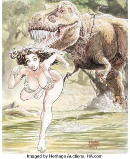 Budd Root - Meriem from Cavewoman Illustration Original Art (2004).
