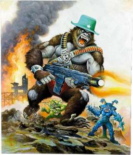 Masami Watanabe Hand-Drawn Color Illustration "Gorilla" | Mandarake (Big Web)