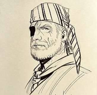 Marc Bourgne - Roodbaard - 32 - Het pad van de Inca met fantekening Marc Bourgne - 1 - Album - Dessin dédicacé - EO - 2000